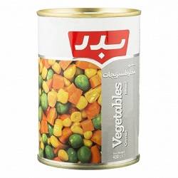 کنسرو مخلوط سبزیجات 430 گرم بدر